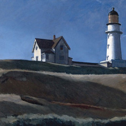 《灯塔山》爱德华·霍普(Edward Hopper)高清作品欣赏