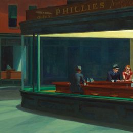 《夜鹰》爱德华·霍普(Edward Hopper)高清作品欣赏