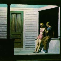 《夏夜》爱德华·霍普(Edward Hopper)高清作品欣赏