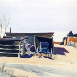 《新墨西哥的小屋和小屋》爱德华·霍普(Edward Hopper)高清作品欣赏
