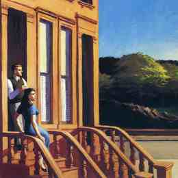 《褐煤上的阳光》爱德华·霍普(Edward Hopper)高清作品欣赏