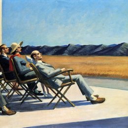 《阳光下的人》爱德华·霍普(Edward Hopper)高清作品欣赏