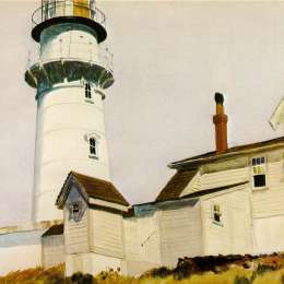 《两盏灯》爱德华·霍普(Edward Hopper)高清作品欣赏