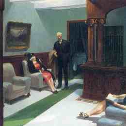 《酒店大堂》爱德华·霍普(Edward Hopper)高清作品欣赏