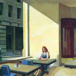 《自助餐厅的阳光》爱德华·霍普(Edward Hopper)高清作品欣赏