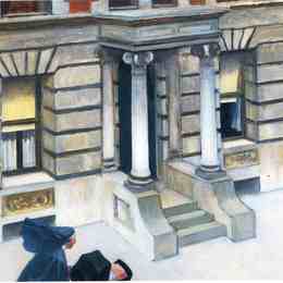 《纽约人行道，》爱德华·霍普(Edward Hopper)高清作品欣赏