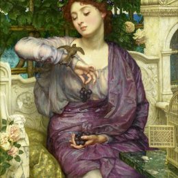 爱德华·潘特(Edward Poynter)高清作品:Lesbia and Her Sparrow