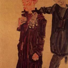 《两个格言》埃贡·席勒(Egon Schiele)高清作品欣赏