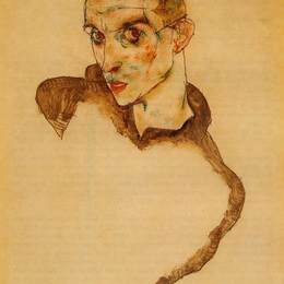 《自画像》埃贡·席勒(Egon Schiele)高清作品欣赏