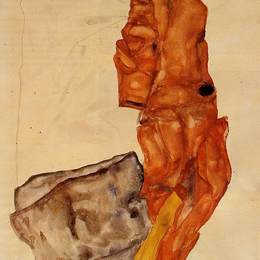 《妨碍艺术家是一种罪恶，它是谋杀生命的》埃贡·席勒(Egon Schiele)高清作品欣赏