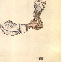 《手研究》埃贡·席勒(Egon Schiele)高清作品欣赏