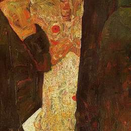 《先知（双自画像）》埃贡·席勒(Egon Schiele)高清作品欣赏