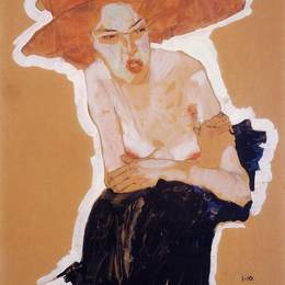 《轻蔑的女人》埃贡·席勒(Egon Schiele)高清作品欣赏