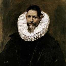 《杰罗尼莫德塞瓦勒斯肖像》埃尔·格列柯(El Greco)高清作品欣赏