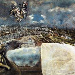 《托雷多观与计划》埃尔·格列柯(El Greco)高清作品欣赏