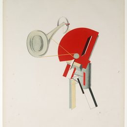 《播音员》埃尔·利西茨基(El Lissitzky)高清作品欣赏