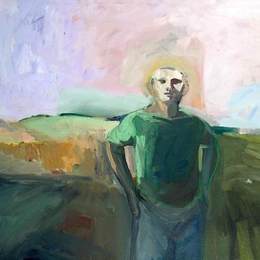 《人和薰衣草的天空》埃尔默比肖夫(Elmer Bischoff)高清作品欣赏