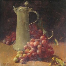 《葡萄与安眠药》埃米尔·卡尔森(Emil Carlsen)高清作品欣赏