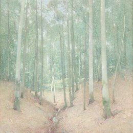 《木材内部》埃米尔·卡尔森(Emil Carlsen)高清作品欣赏