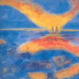 《海上日出》埃米尔·诺尔迪(Emil Nolde)高清作品欣赏