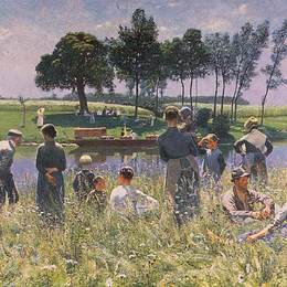 《野餐》埃米尔·克劳斯(Emile Claus)高清作品欣赏