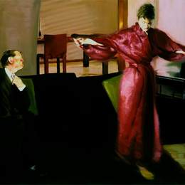 《克雷菲尔德项目客厅3现场》埃里克·菲舍尔(Eric Fischl)高清作品欣赏