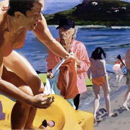 《无题（粉色衬衫中的布莱斯）》埃里克·菲舍尔(Eric Fischl)高清作品欣赏