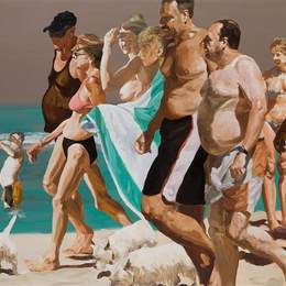 《天堂乐园的场景》埃里克·菲舍尔(Eric Fischl)高清作品欣赏