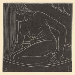 《埃里克吉尔在巴斯二世的女孩（佩特拉）》埃里克·吉尔(Eric Gill)高清作品欣赏