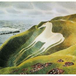 《韦斯特伯里马》艾里克·拉斐留斯(Eric Ravilious)高清作品欣赏