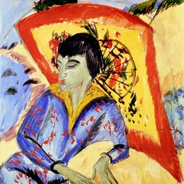 《日本人》恩斯特·路德维希·克尔希纳(Ernst Ludwig Kirchner)高清作品欣赏