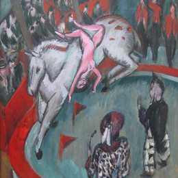 《骑马骑兵》恩斯特·路德维希·克尔希纳(Ernst Ludwig Kirchner)高清作品欣赏