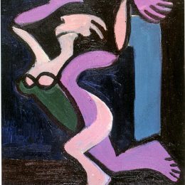 恩斯特·路德维希·克尔希纳(Ernst Ludwig Kirchner)高清作品:Dancing Female Nude, Gret Palucca