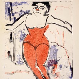 《艺术家恳求掌声》恩斯特·路德维希·克尔希纳(Ernst Ludwig Kirchner)高清作品欣赏