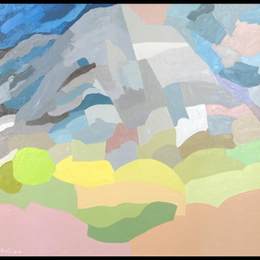 《塔马尔帕斯山》伊黛·阿德南(Etel Adnan)高清作品欣赏