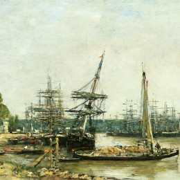 《波尔多》尤金·布丹(Eugene Boudin)高清作品欣赏