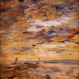 《森塞特天空》尤金·布丹(Eugene Boudin)高清作品欣赏