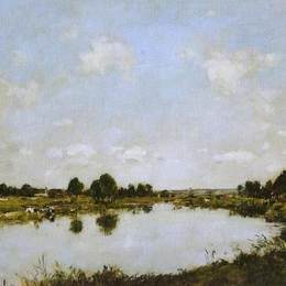 《无题》尤金·布丹(Eugene Boudin)高清作品欣赏