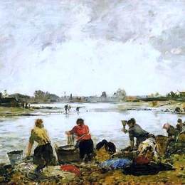 《无题》尤金·布丹(Eugene Boudin)高清作品欣赏