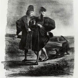 《歌德的悲剧浮士德》欧仁·德拉克罗瓦(Eugene Delacroix)高清作品欣赏