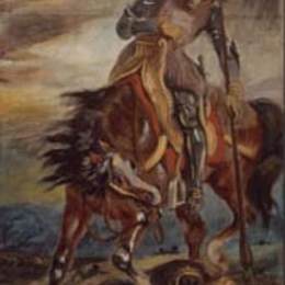 《罗德里戈国王》欧仁·德拉克罗瓦(Eugene Delacroix)高清作品欣赏