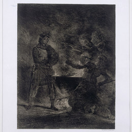 《麦克白与女巫》欧仁·德拉克罗瓦(Eugene Delacroix)高清作品欣赏