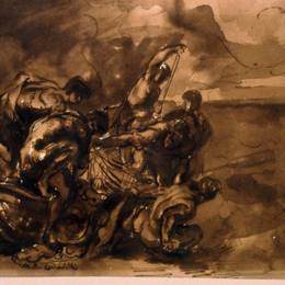 《神奇的鱼》欧仁·德拉克罗瓦(Eugene Delacroix)高清作品欣赏