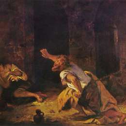 《西庸的囚徒》欧仁·德拉克罗瓦(Eugene Delacroix)高清作品欣赏
