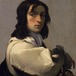 《一名年轻男子的画像》厄斯塔什·勒·叙厄尔(Eustache Le Sueur)高清作品欣赏