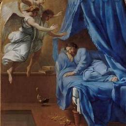 《圣布鲁诺圣歌》厄斯塔什·勒·叙厄尔(Eustache Le Sueur)高清作品欣赏