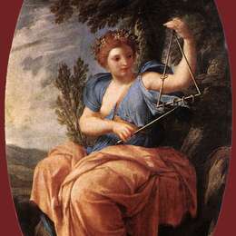 《Muse Terpsichore》厄斯塔什·勒·叙厄尔(Eustache Le Sueur)高清作品欣赏