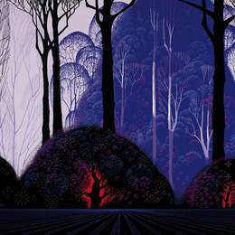 《紫色桉树》艾文·厄尔(Eyvind Earle)高清作品欣赏