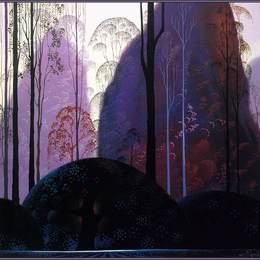 《紫红色紫红色》艾文·厄尔(Eyvind Earle)高清作品欣赏