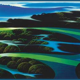 《夏日黄昏》艾文·厄尔(Eyvind Earle)高清作品欣赏